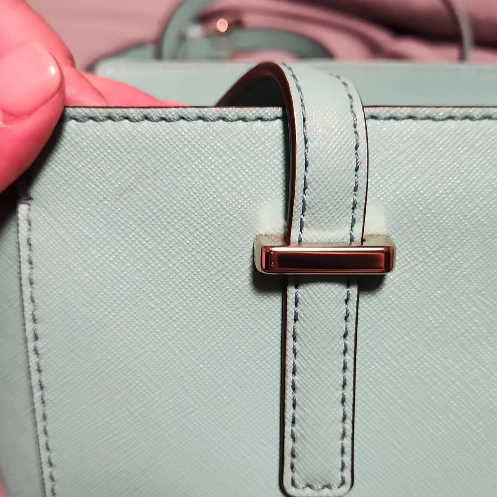 Kate Spade Mint Leather Tote Bag
